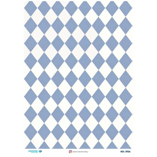 3936 Diamond Pirinç Dekopaj Kağıdı 30x42cm