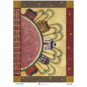 3962 Diamond Pirinç Dekopaj Kağıdı 30x42cm