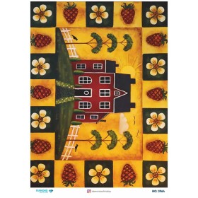 3964 Diamond Pirinç Dekopaj Kağıdı 30x42cm
