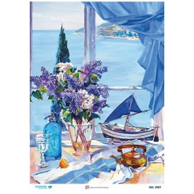 3987 Diamond Pirinç Dekopaj Kağıdı 30x42cm