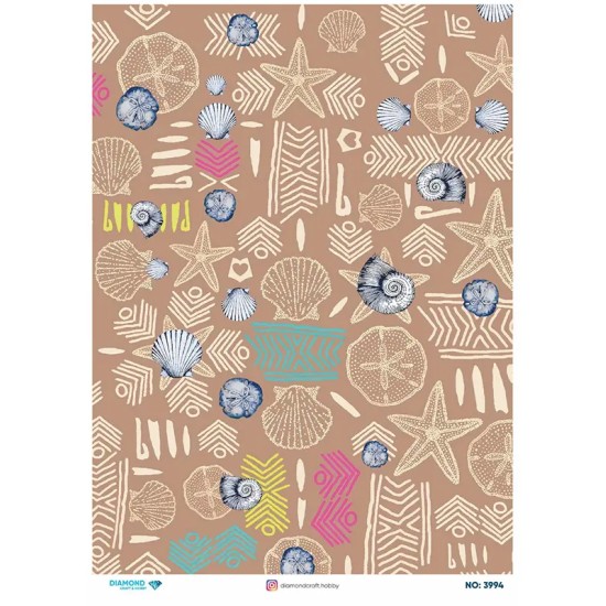 3994 Diamond Pirinç Dekopaj Kağıdı 30x42cm