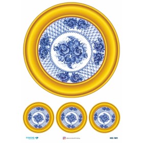 7611 Diamond Pirinç Dekopaj Kağıdı 30x42cm