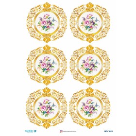 7622 Diamond Pirinç Dekopaj Kağıdı 30x42cm