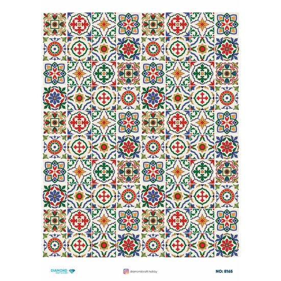 8165 Diamond Pirinç Dekopaj Kağıdı 30x42cm