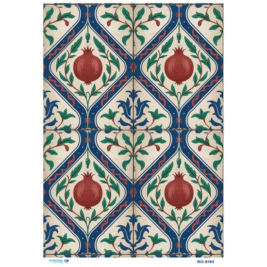 8185 Diamond Pirinç Dekopaj Kağıdı 30x42cm