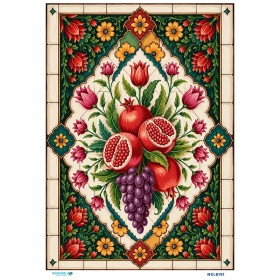 8191 Diamond Pirinç Dekopaj Kağıdı 30x42cm