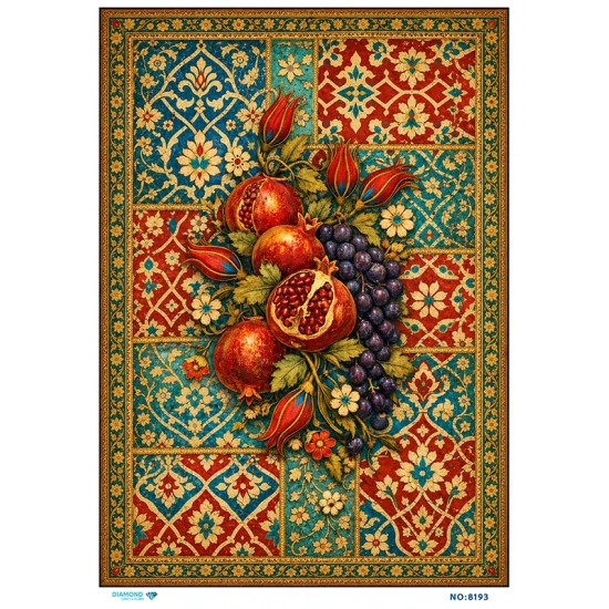 8193 Diamond Pirinç Dekopaj Kağıdı 30x42cm