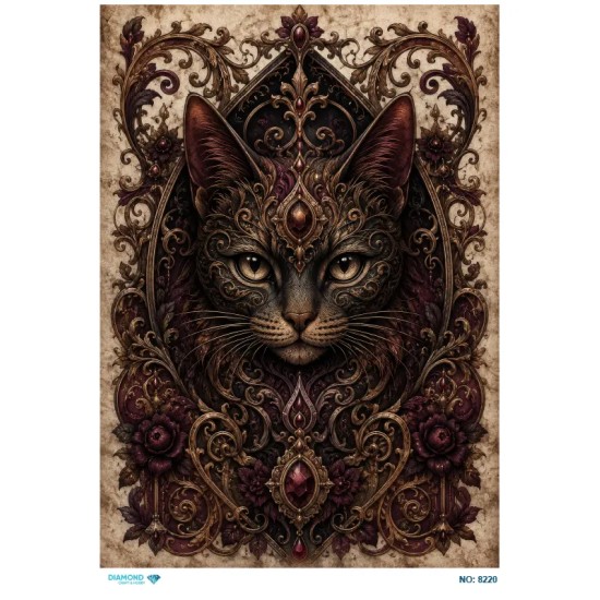 8220 Diamond Pirinç Dekopaj Kağıdı 30x42cm