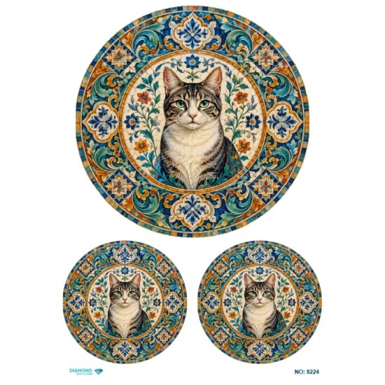 8224 Diamond Pirinç Dekopaj Kağıdı 30x42cm