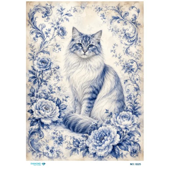 8225 Diamond Pirinç Dekopaj Kağıdı 30x42cm
