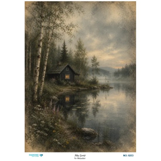 8253 Diamond Pirinç Dekopaj Kağıdı Plus Serisi 30x42cm