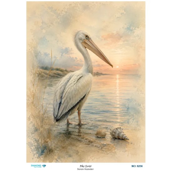 8256 Diamond Pirinç Dekopaj Kağıdı Plus Serisi 30x42cm