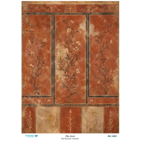 8261 Diamond Pirinç Dekopaj Kağıdı Plus Serisi 30x42cm