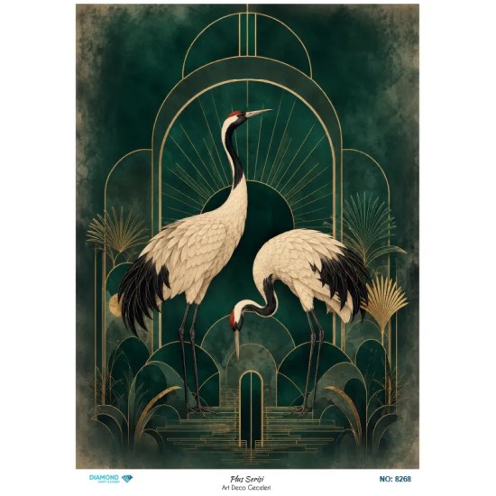 8268 Diamond Pirinç Dekopaj Kağıdı Plus Serisi 30x42cm