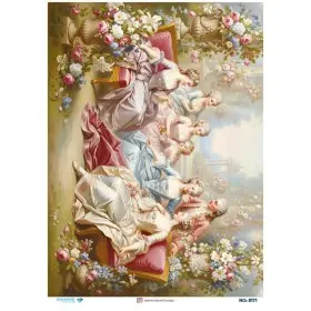Diamond Craft Hobby 8171 Diamond Pirinç Dekopaj Kağıdı 30x42cm | Evimde Hobi