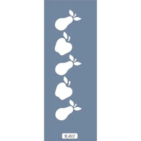 K12 6x20 Bordür Model Meyve Stencil