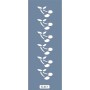 K13 6x20 Bordür Model Yaprak Desen Stencil