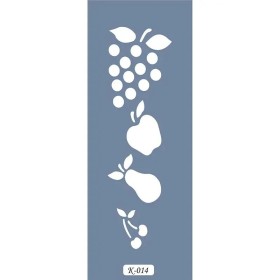 K14 6x20 Bordür Model Meyve Stencil