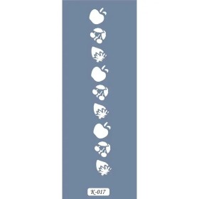 K17 6x20 Bordür Model Meyve Stencil