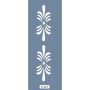K18 6x20 Bordür Model Dekoratif Çiçek Stencil