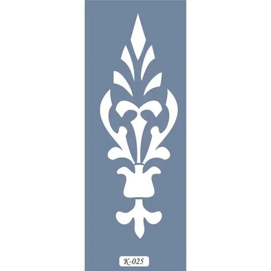 K25 6x20 Bordür Model Dekoratif Stencil