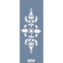 K26 6x20 Bordür Model Çiçek Desenli Stencil