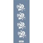 K37 6x20 Bordür Model Çiçek Stencil