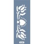 K40 6x20 Bordür Model Kalp ve Çiçek Stencil