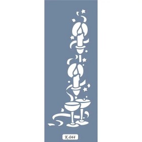 K44 6x20 Bordür Model Yılbaşı Stencil