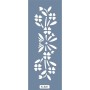 K46 6x20 Bordür Model Çiçek Deseni Stencil