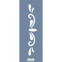 K56 6x20 Bordür Model Floral Desen Stencil