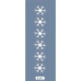 K57 6x20 Bordür Model Kar Tanesi Stencil