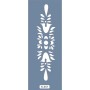 K58 6x20 Bordür Model Çiçek Desenli Stencil