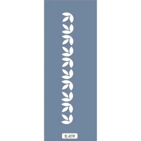 K59 6x20 Bordür Model Yaprak Stencil