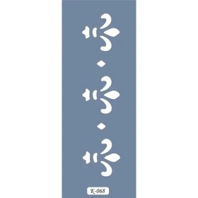 K68 6x20 Bordür Model Fleur-de-lis Stencil