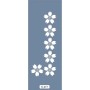 K75 6x20 Bordür Model Çiçek Stencil