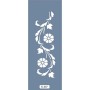 K87 6x20 Bordür Model Çiçek ve Yaprak Stencil