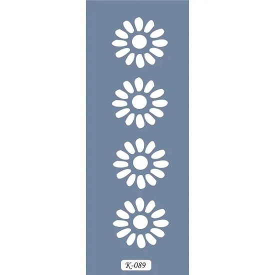 K89 6x20 Bordür Model Papatya Stencil