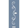 K94 6x20 Bordür Model Kıvrımlı Yaprak Stencil