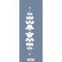 K99 6x20 Bordür Model Çiçek Motif Stencil