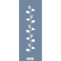 K103 6x20 Bordür Model Çiçekli Yaprak Stencil