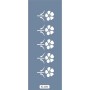 K104 6x20 Bordür Model Çiçek Stencil