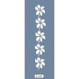 K108 6x20 Bordür Model Çiçek Desenli Stencil