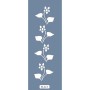 K111 6x20 Bordür Model Çiçek Yaprak Stencil