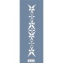 K114 6x20 Bordür Model Floral Desen Stencil