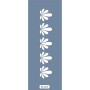 K123 6x20 Bordür Model Yaprak Stencil