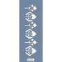 K124 6x20 Bordür Model Çiçek Stencil