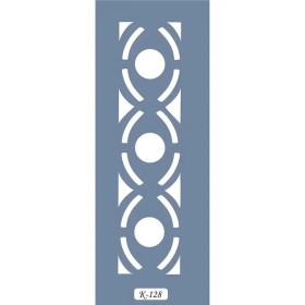 K128 6x20 Bordür Model Geometrik Simetri Stencil