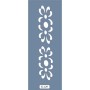 K129 6x20 Bordür Model Çiçek Desenli Stencil