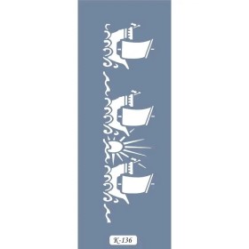 K136 6x20 Bordür Model Gemi Stencil